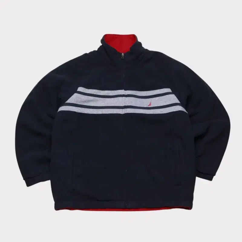 [BUNJANG] Nautica 90s Vintage Reversible Fleece Jacket / [남성 M] 90s 노티카 올드스쿨 양면 후리스 자켓