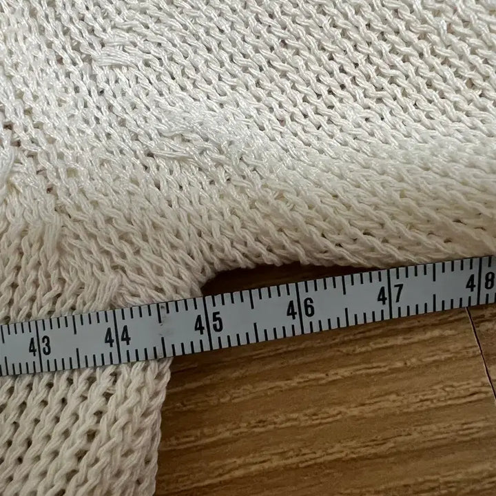 [BUNJANG] Ivory Short Sleeve Knit Top / 아이보리 반팔 니트 1112