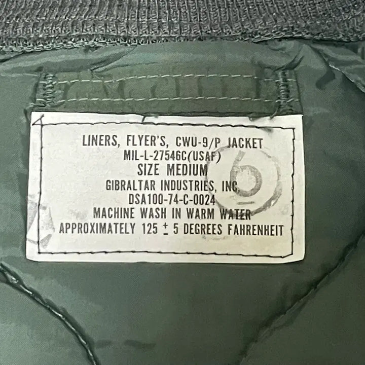 [BUNJANG] CWU 9P 1974 Deadstock Jacket / CWU 9P Medium 74년 데드스탁