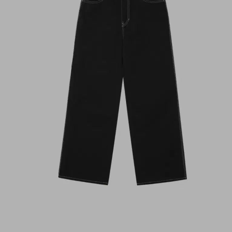 [BUNJANG] Rest &amp; Recreation Stitch Carpenter Pants Black S Set / 레스트앤레크레이션 스티치 카펜터 팬츠 블랙 S 세트입니다