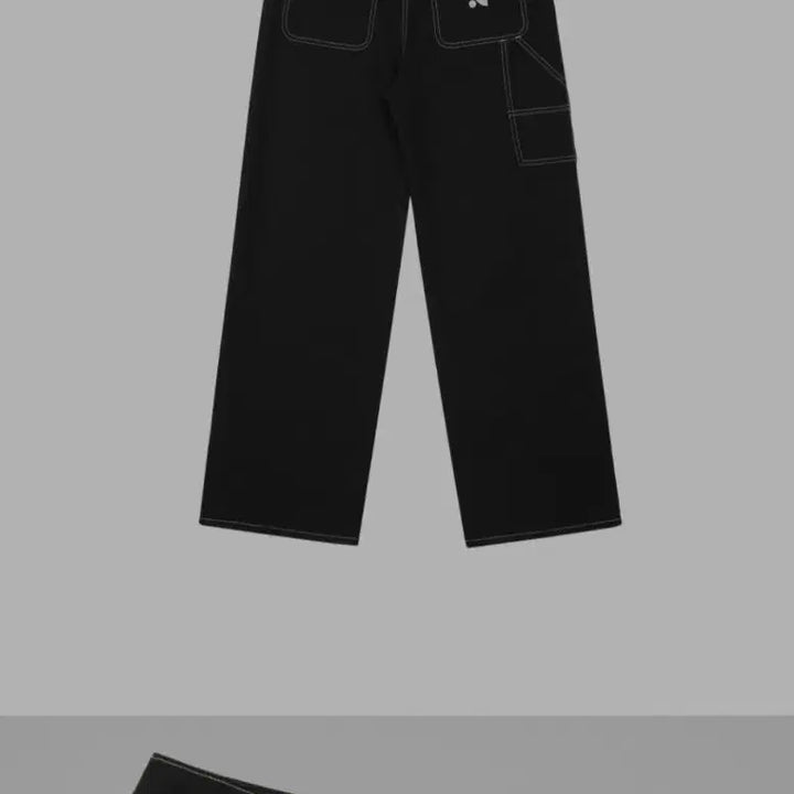 [BUNJANG] Rest &amp; Recreation Stitch Carpenter Pants Black S Set / 레스트앤레크레이션 스티치 카펜터 팬츠 블랙 S 세트입니다