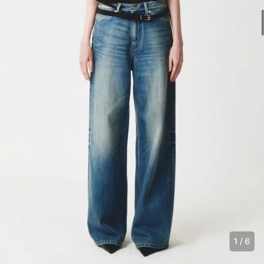 [BUNJANG] Seter Woman Mid-Rise Straight Rain Denim Pants L / 세터 우먼 미드라이즈 스트레이트 레인 데님 팬츠 L 유니온 워시드
