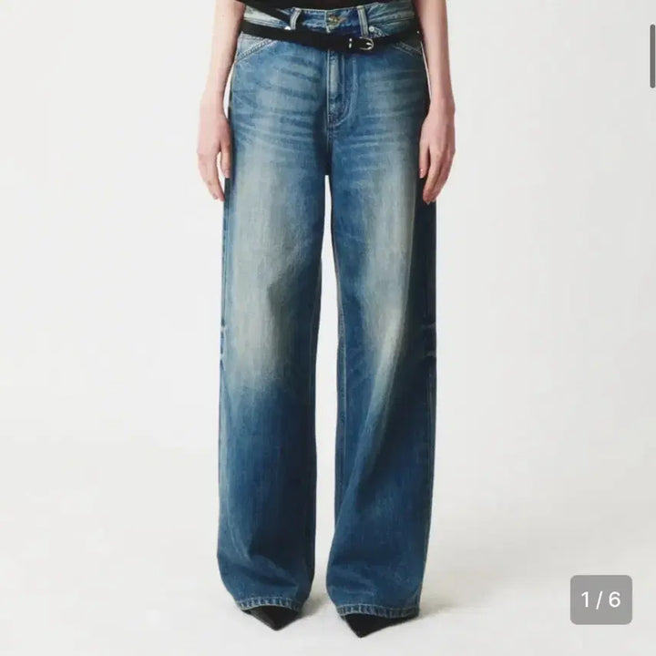 [BUNJANG] Seter Woman Mid-Rise Straight Rain Denim Pants L / 세터 우먼 미드라이즈 스트레이트 레인 데님 팬츠 L 유니온 워시드