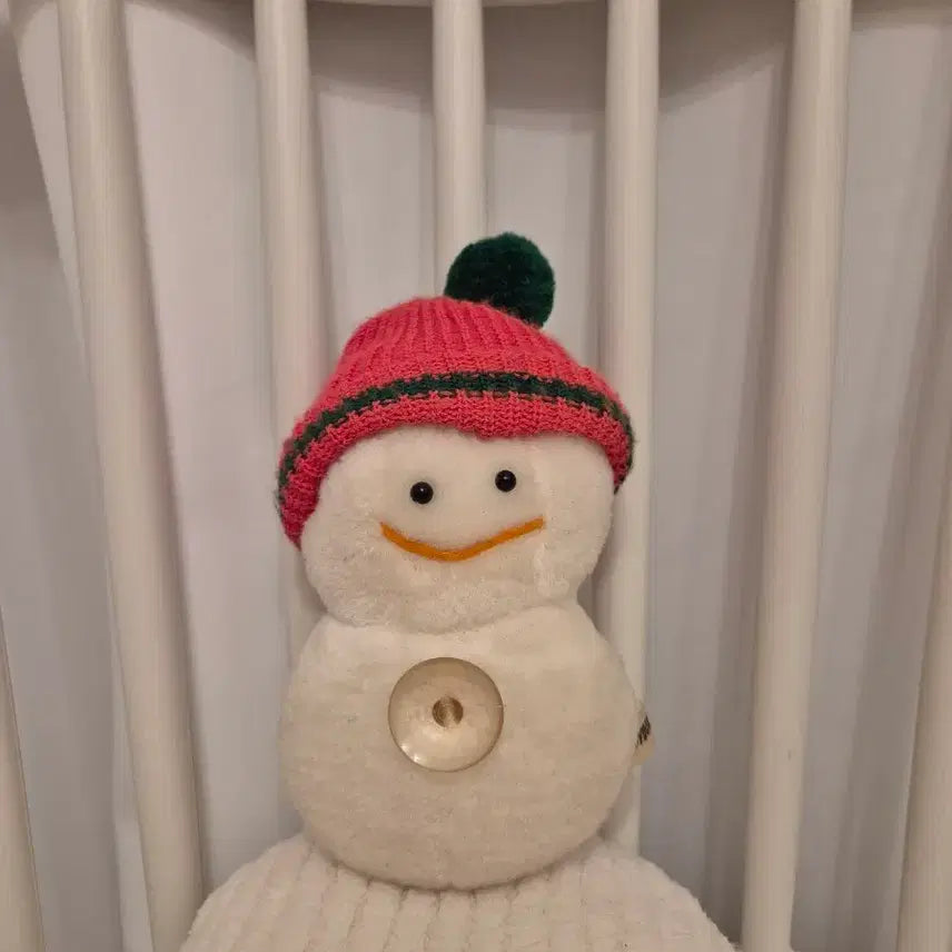 [BUNJANG] Vintage Snowman Suction Cup Plush Doll / 빈티지 눈사람 큐방 인형