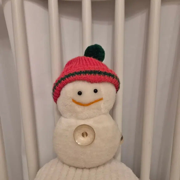 [BUNJANG] Vintage Snowman Suction Cup Plush Doll / 빈티지 눈사람 큐방 인형