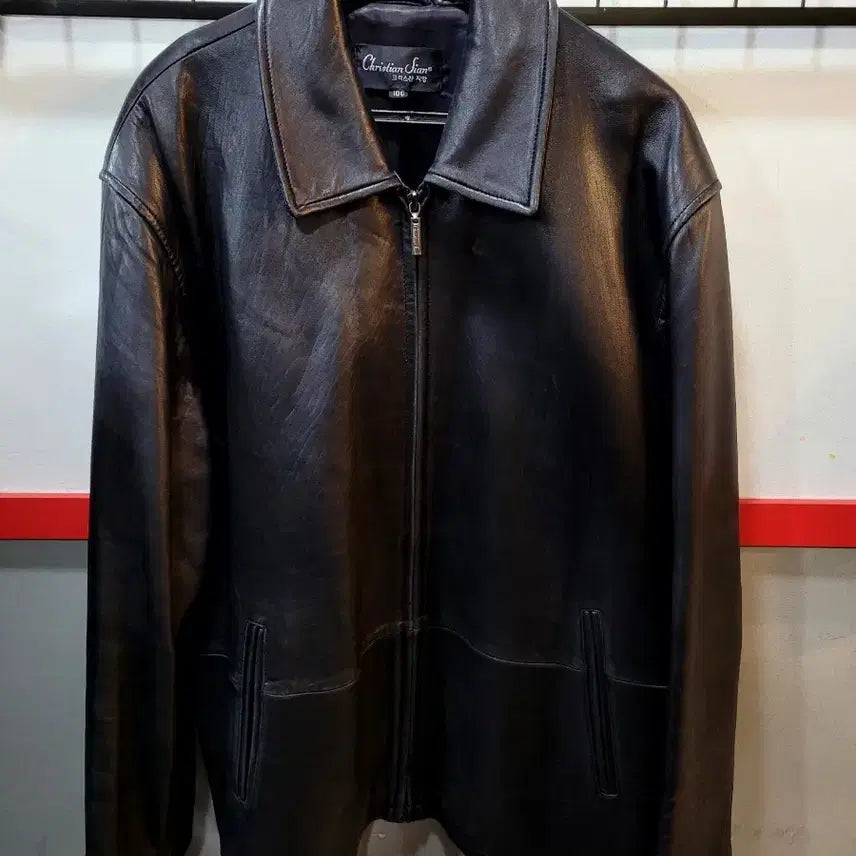 [BUNJANG] Vintage 90s Leather Jacket / 정품 90s 빈티지 양가죽 레더자켓