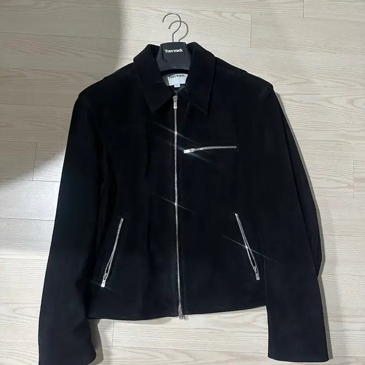 [SOLD OUT] 토니웩 블랙 스웨이드 블루종 XL(25ss)