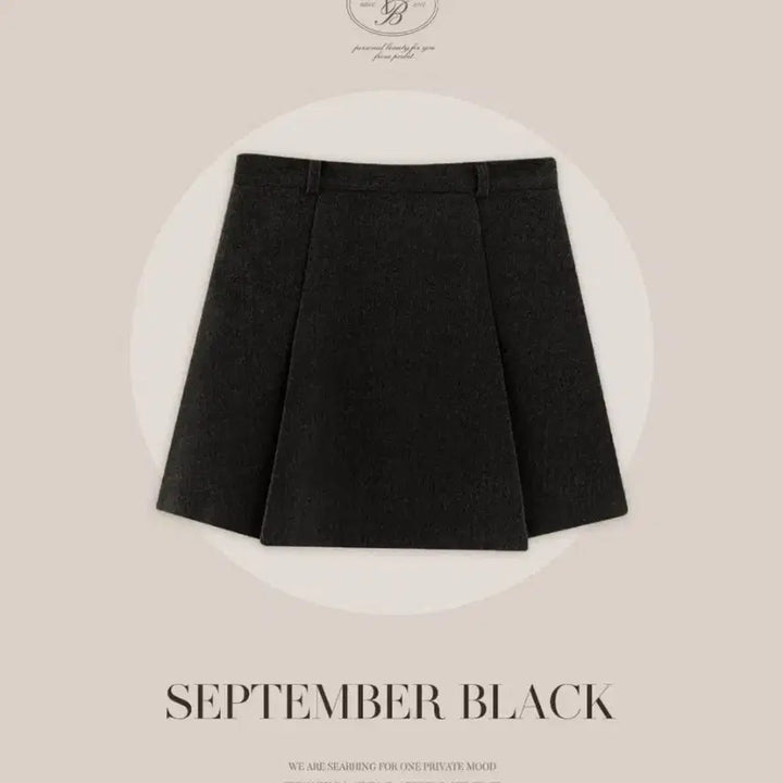 [BUNJANG] Pervbit September Pleated Wool Skirt Black / 퍼빗 셉템버 핀턱 플리츠 울 스커트 블랙
