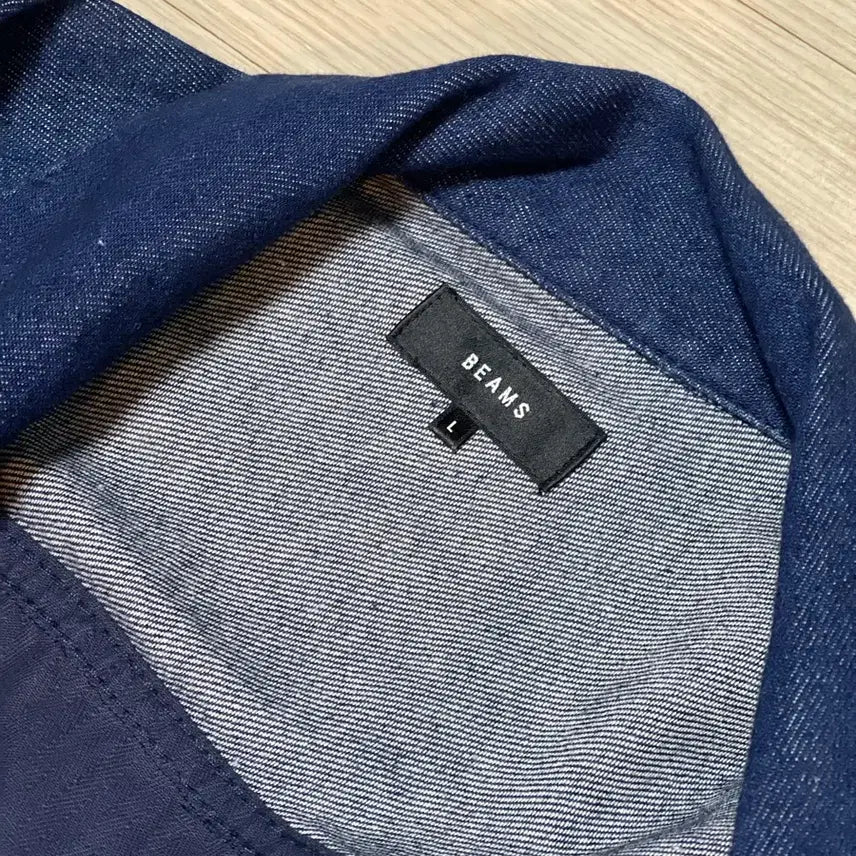 [SOLD OUT] 빔즈 배색 데님 자켓 L사이즈