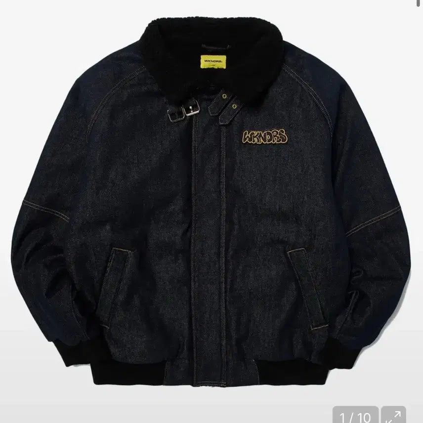 [BUNJANG] Weeekenders Denim Sherpa Jacket Dark Blue L / 위캔더스 데님 쉐르파 자켓 다크블루 L