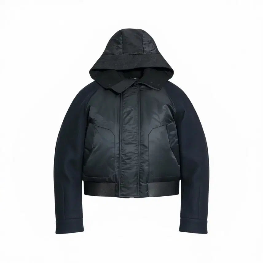 [BUNJANG] Juun.J Cropped Goose Down Jumper (Size 46) / 준지 크롭 구스 점퍼 46