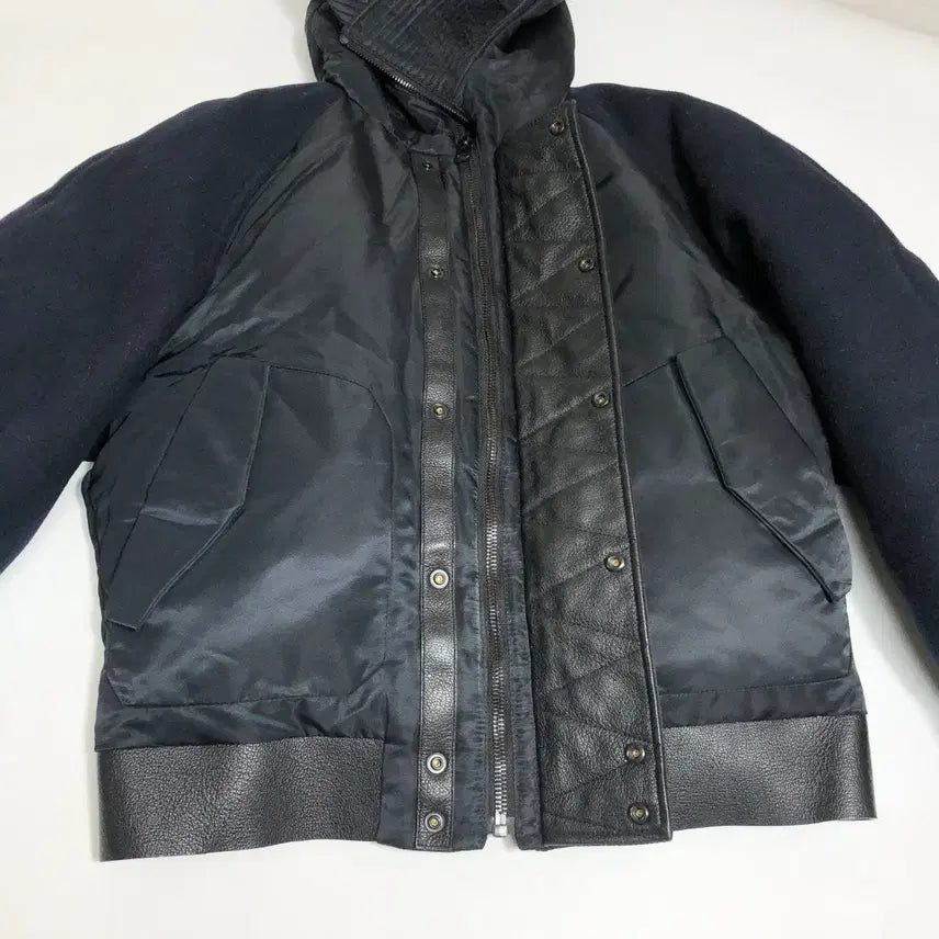[BUNJANG] Juun.J Cropped Goose Down Jumper (Size 46) / 준지 크롭 구스 점퍼 46