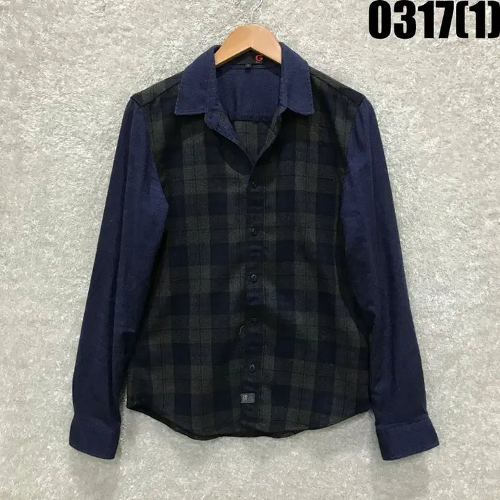 [SOLD OUT] 게스 체크 배색 남방 셔츠 m