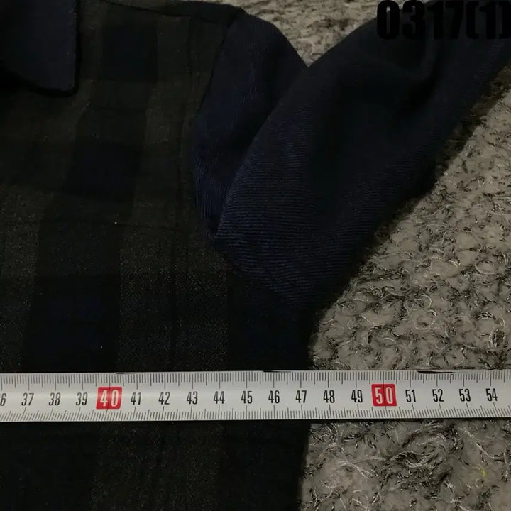 [SOLD OUT] 게스 체크 배색 남방 셔츠 m