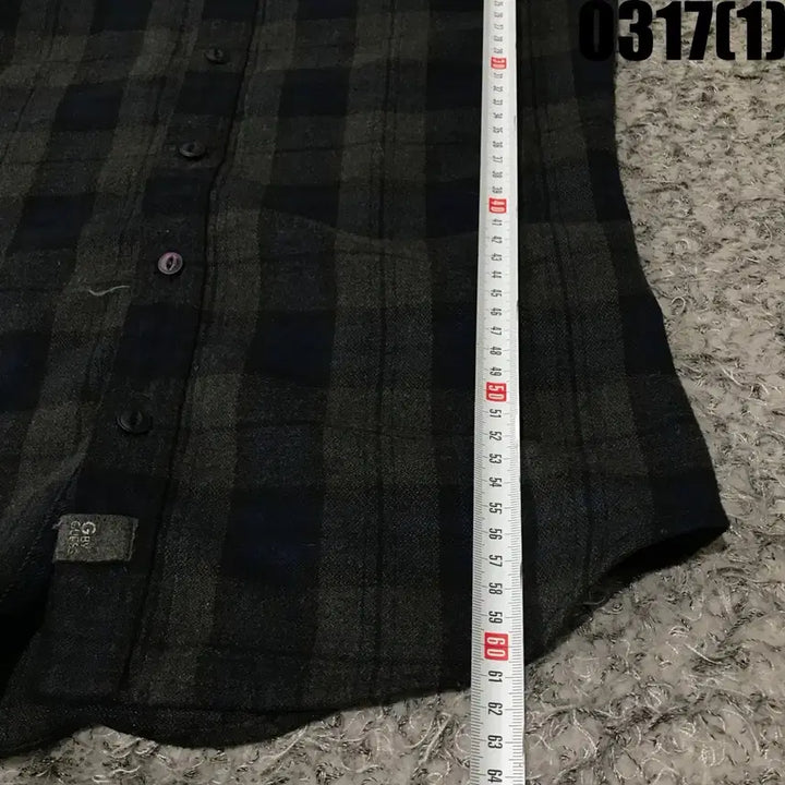 [SOLD OUT] 게스 체크 배색 남방 셔츠 m
