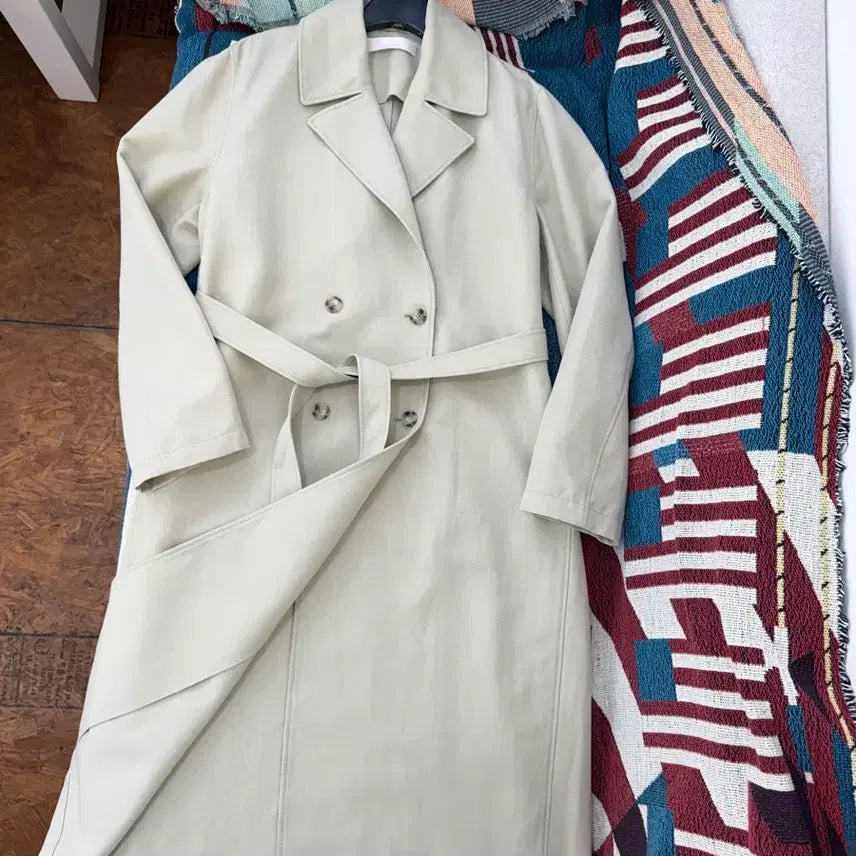 [BUNJANG] Statement Natural Long Coat / 교신안함)스테이트먼트 내추럴 롱 코트