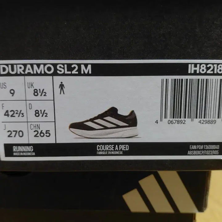 [BUNJANG] Adidas Duramo SL2 Black and White Sneakers / 새상품) 아디다스 듀라모 sl2 검흰
