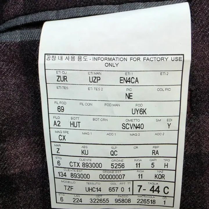 [BUNJANG] Ermenegildo Zegna Check Wool Jacket / (정품)에르메네질도 제냐 체크 울 자켓