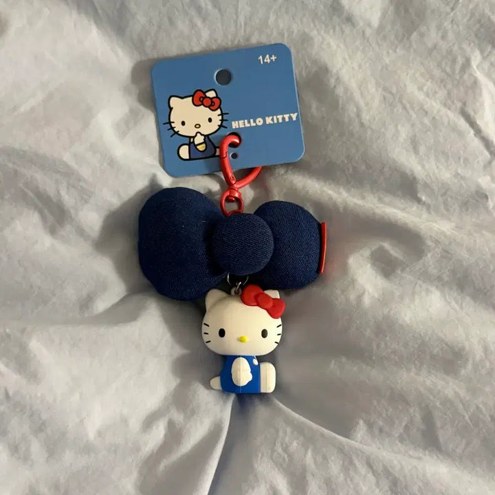 [BUNJANG] Hello Kitty Denim Kitty Keyring Doll / (새상품) 헬로키티 피규어 데님 키티 키링