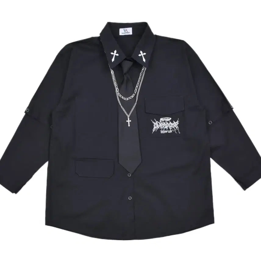 [BUNJANG] Volkan Shirt Black M Size / 볼칸 셔츠