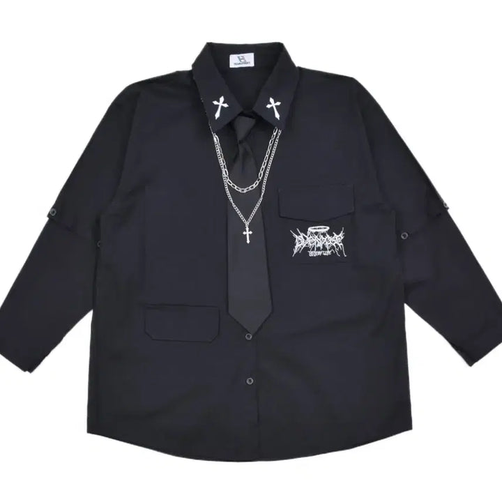 [BUNJANG] Volkan Shirt Black M Size / 볼칸 셔츠