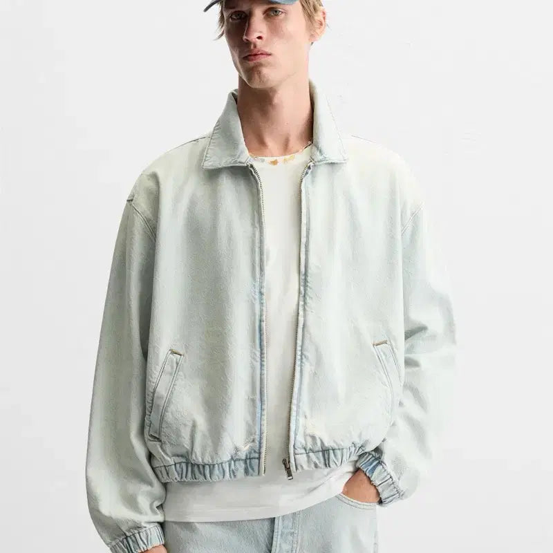 [BUNJANG] ZARA Denim Blouson Jacket / 자라 ZARA 데님 점퍼 블루종