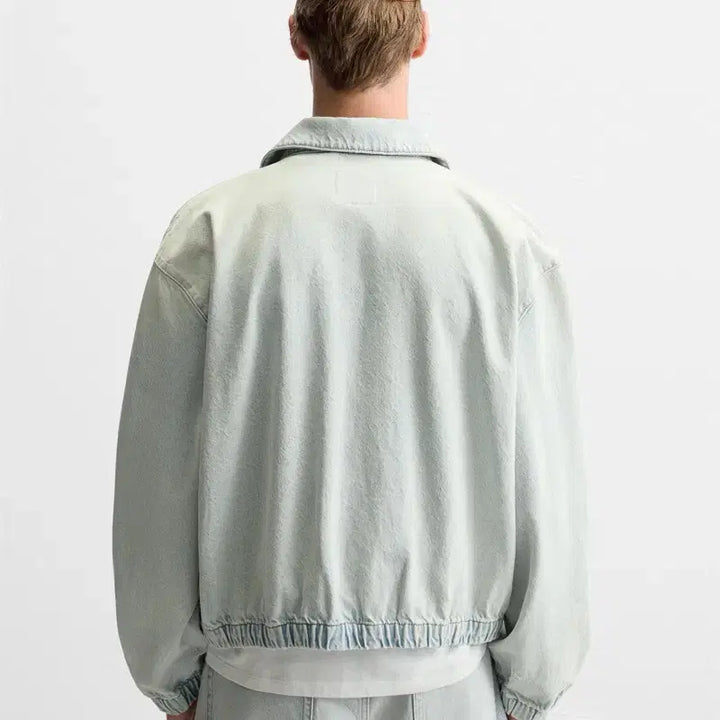 [BUNJANG] ZARA Denim Blouson Jacket / 자라 ZARA 데님 점퍼 블루종