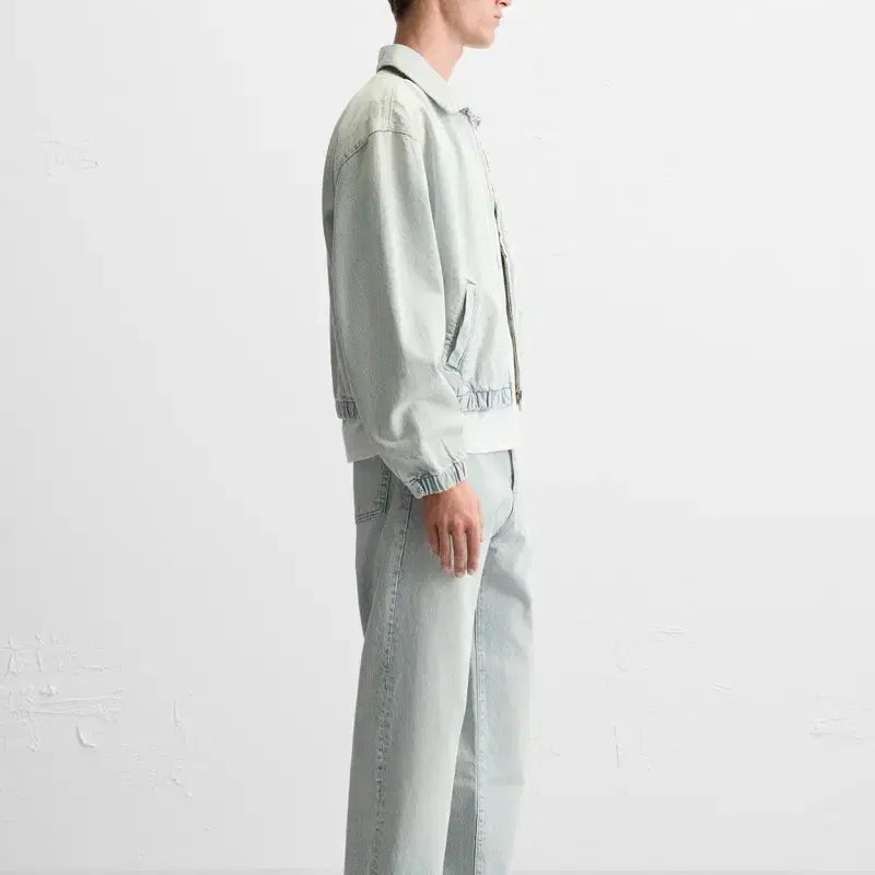 [BUNJANG] ZARA Denim Blouson Jacket / 자라 ZARA 데님 점퍼 블루종