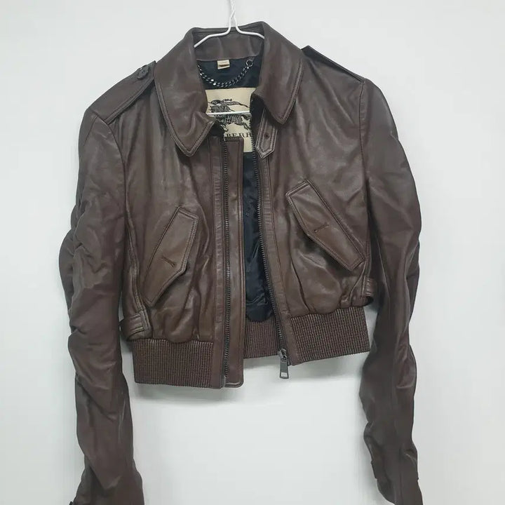 [BUNJANG] Burberry Leather Jacket / 버버리 가죽 자켓