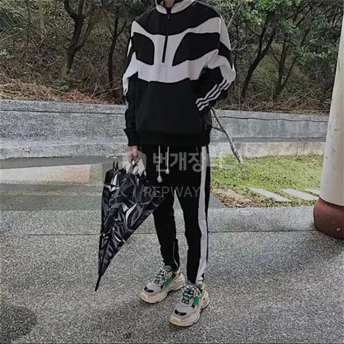 [BUNJANG] Palace Adidas Half-Zip Sweatshirt XL / 팔라스 아디다스 하프집업 XL