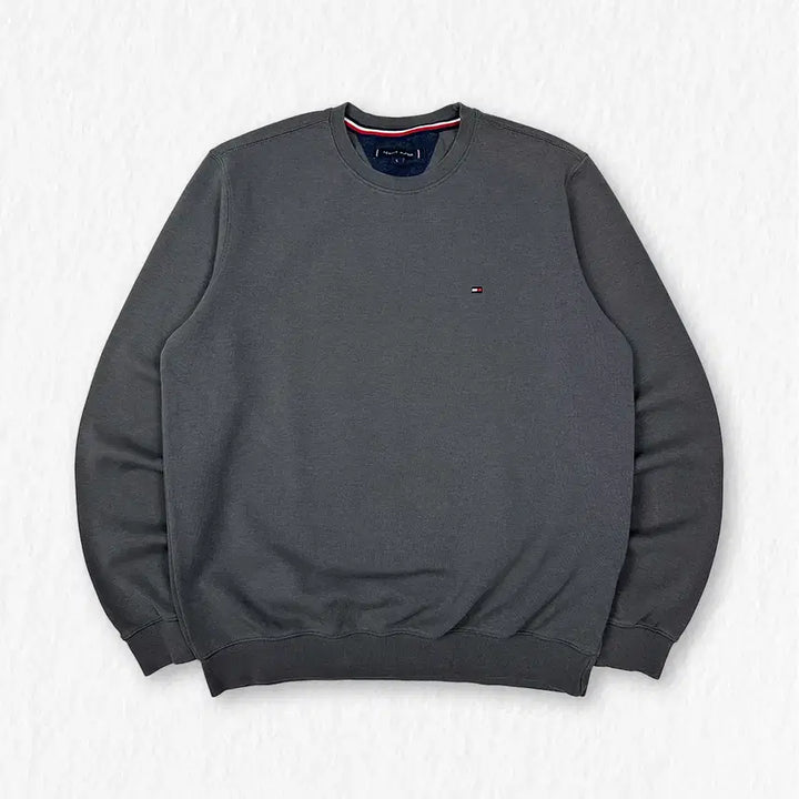 [BUNJANG] Tommy Hilfiger Charcoal Crewneck Sweatshirt / 타미힐피거 맨투맨 차콜