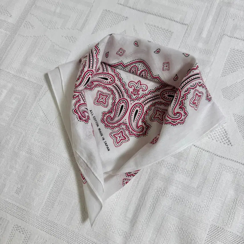 [BUNJANG] Paisley Cotton Bandana Scarf / 일본제 페이즐리 반다나 코튼 스카프