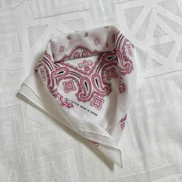 [BUNJANG] Paisley Cotton Bandana Scarf / 일본제 페이즐리 반다나 코튼 스카프