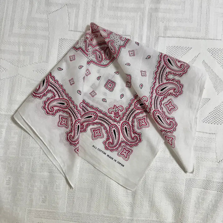 [BUNJANG] Paisley Cotton Bandana Scarf / 일본제 페이즐리 반다나 코튼 스카프
