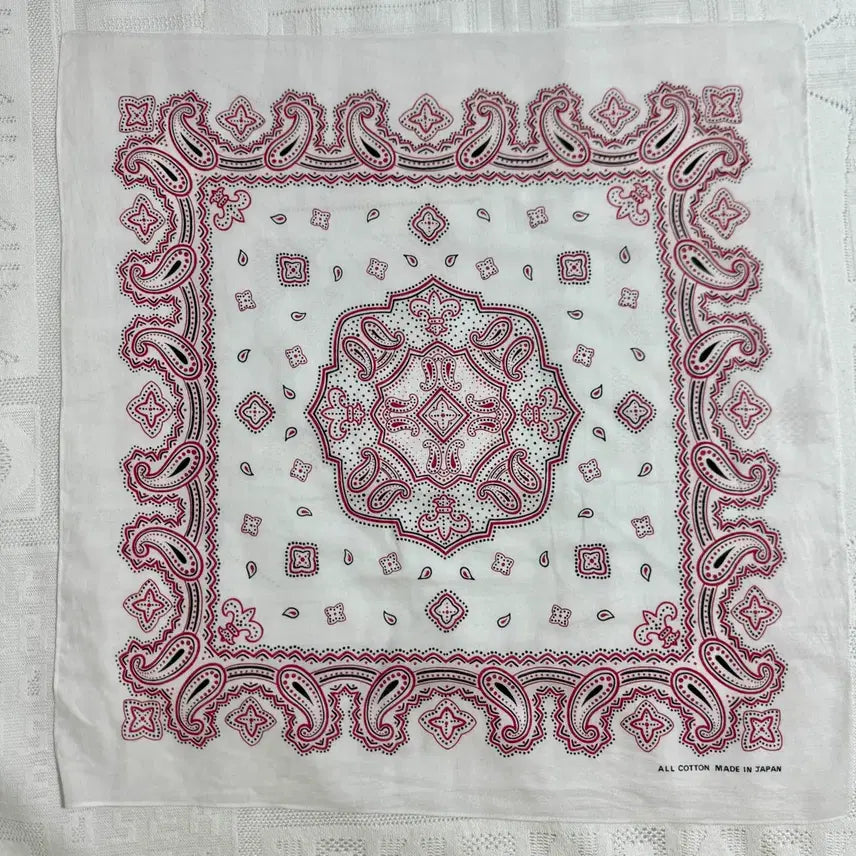 [BUNJANG] Paisley Cotton Bandana Scarf / 일본제 페이즐리 반다나 코튼 스카프