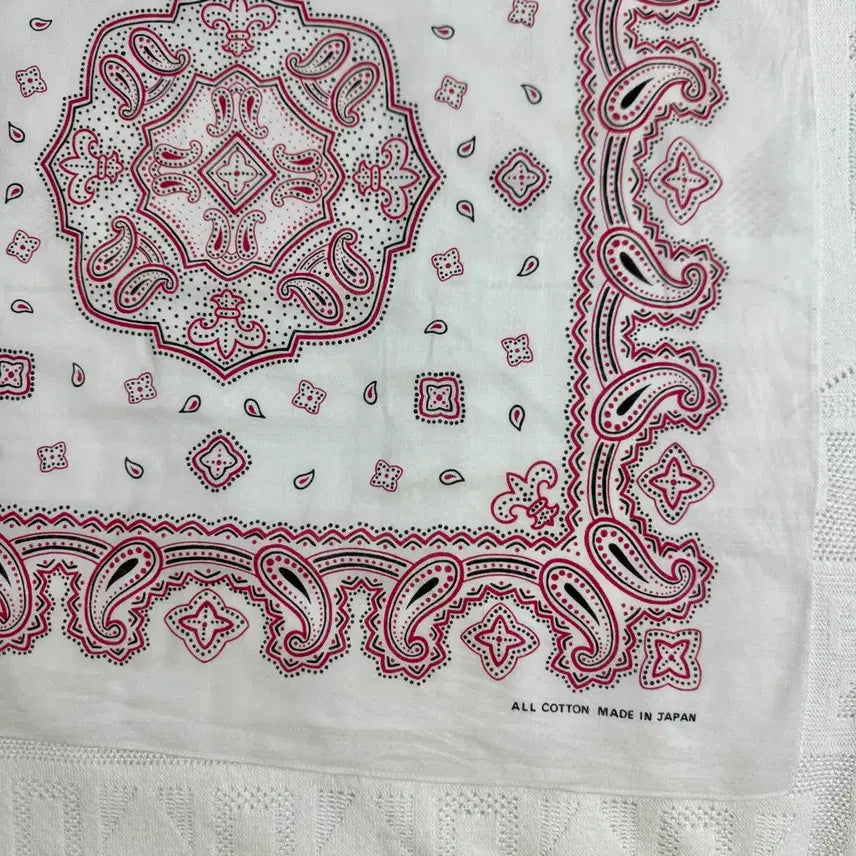 [BUNJANG] Paisley Cotton Bandana Scarf / 일본제 페이즐리 반다나 코튼 스카프
