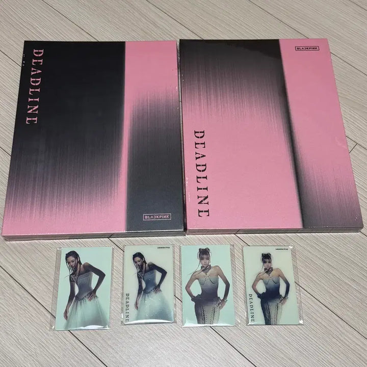 [BUNJANG] BLACKPINK DEADLINE Black &amp; Pink Version Album Bundle Set / 블랙핑크 데드라인 블랙&amp;핑크버전 미개봉+포카2종+카드거울2종