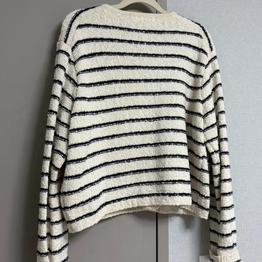 [BUNJANG] G-Cut Striped Cardigan Jacket / 지컷 스트라이프 가디건 자켓 (55)