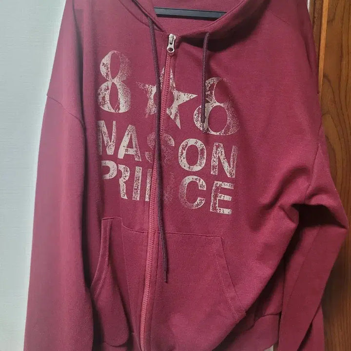 [SOLD OUT] 에이블리 남여공용 버건디 후드집업