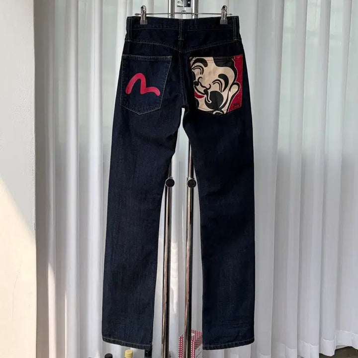 [BUNJANG] Evisu Old School Pocket Printed Denim Pants / [26인치]에비수 Evisu 올드스쿨 포켓 프린팅 데님 팬츠
