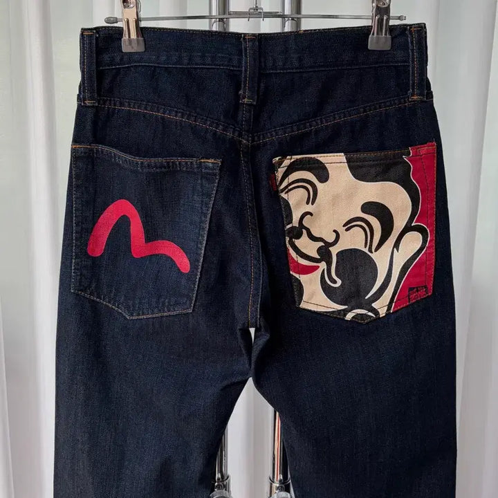 [BUNJANG] Evisu Old School Pocket Printed Denim Pants / [26인치]에비수 Evisu 올드스쿨 포켓 프린팅 데님 팬츠