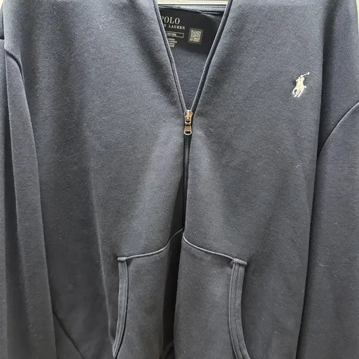 [BUNJANG] Polo Ralph Lauren Navy Hoodie / 폴로 랄프로렌 후드집업 네이비 100