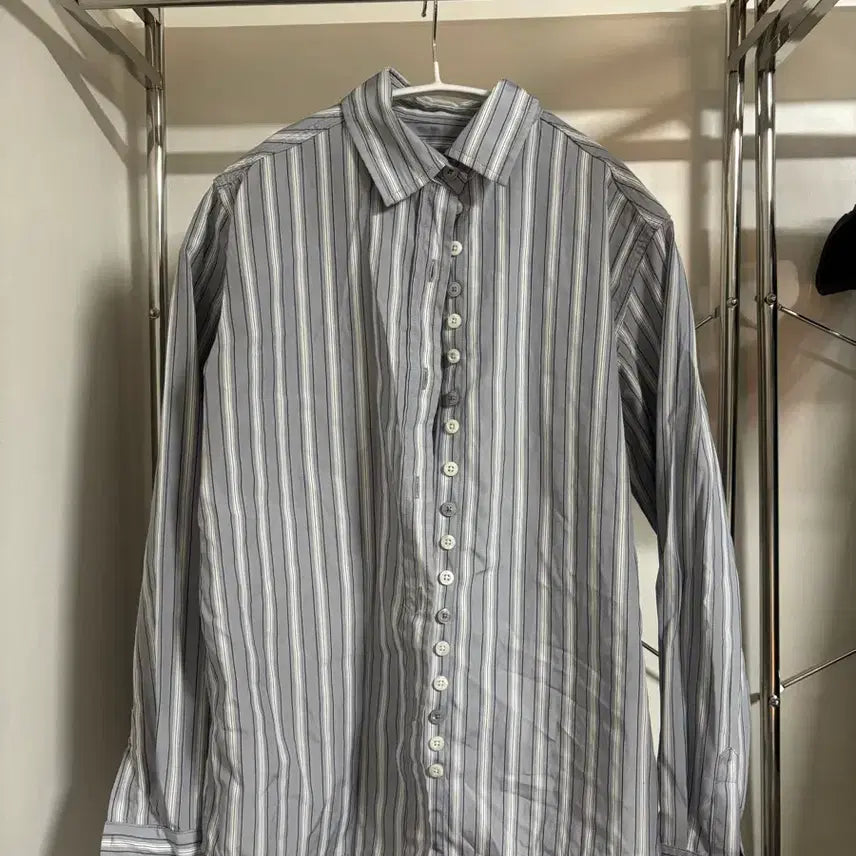 [SOLD OUT] 플리즈프로젝트 셔츠 PLZPROJECT button stripe shir