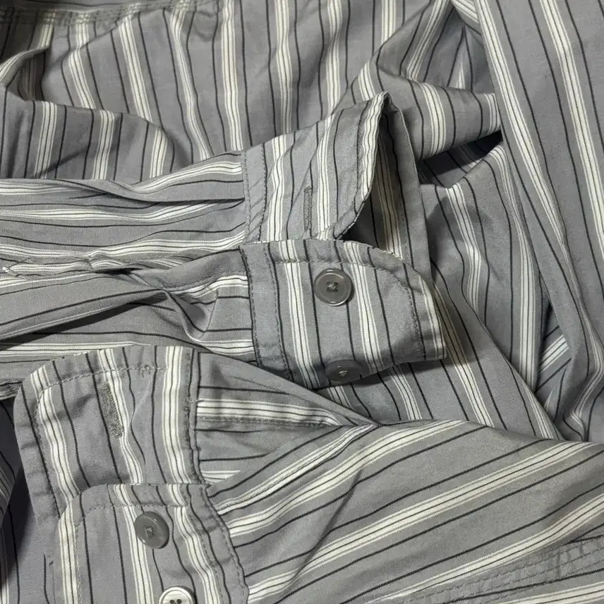 [SOLD OUT] 플리즈프로젝트 셔츠 PLZPROJECT button stripe shir