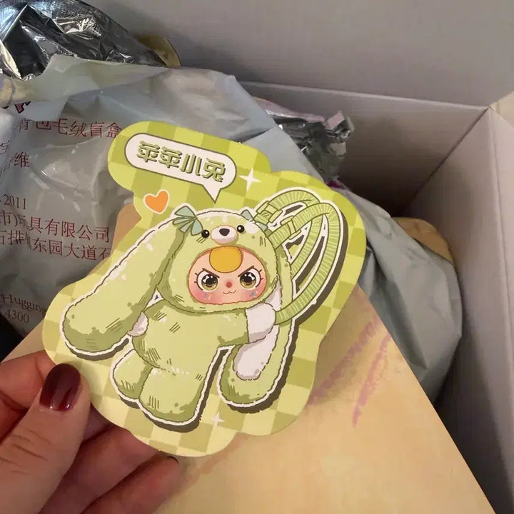 [BUNJANG] Baby Three Backpack Doll - Melona Color / 베이비쓰리 어부바 가방 인형 메로나컬러