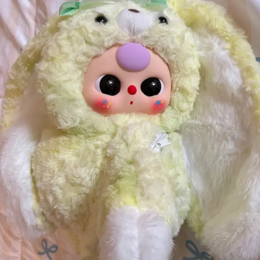 [BUNJANG] Baby Three Backpack Doll - Melona Color / 베이비쓰리 어부바 가방 인형 메로나컬러