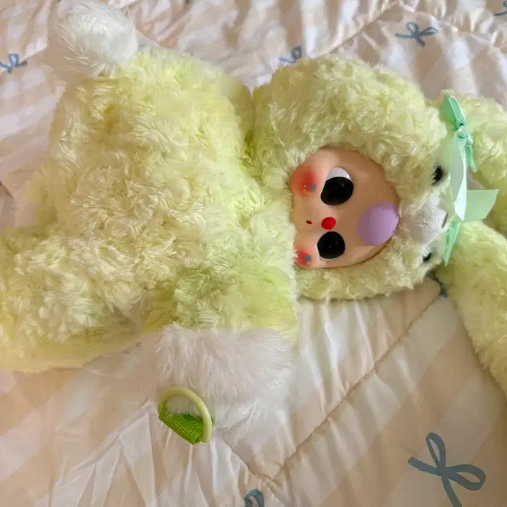 [BUNJANG] Baby Three Backpack Doll - Melona Color / 베이비쓰리 어부바 가방 인형 메로나컬러