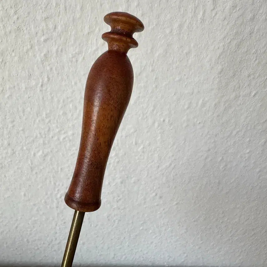 [BUNJANG] Vintage Wood and Brass Candle Snuffer / 독일)빈티지 우드 브라스 스너퍼