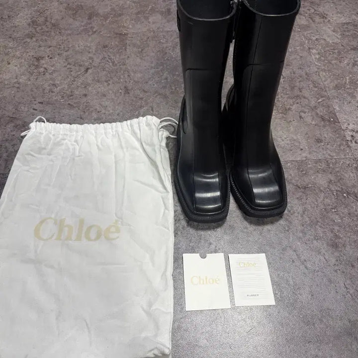 [BUNJANG] Chloé Betty Rubber Boots / 끌로에 베티 러버부츠 37