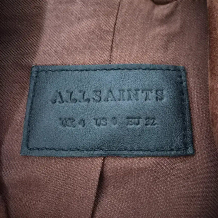 [BUNJANG] AllSaints XS Suede Leather Rider Jacket / 올세인츠 XS 스웨이드 천연가죽 라이더 재킷 W-자켓-285